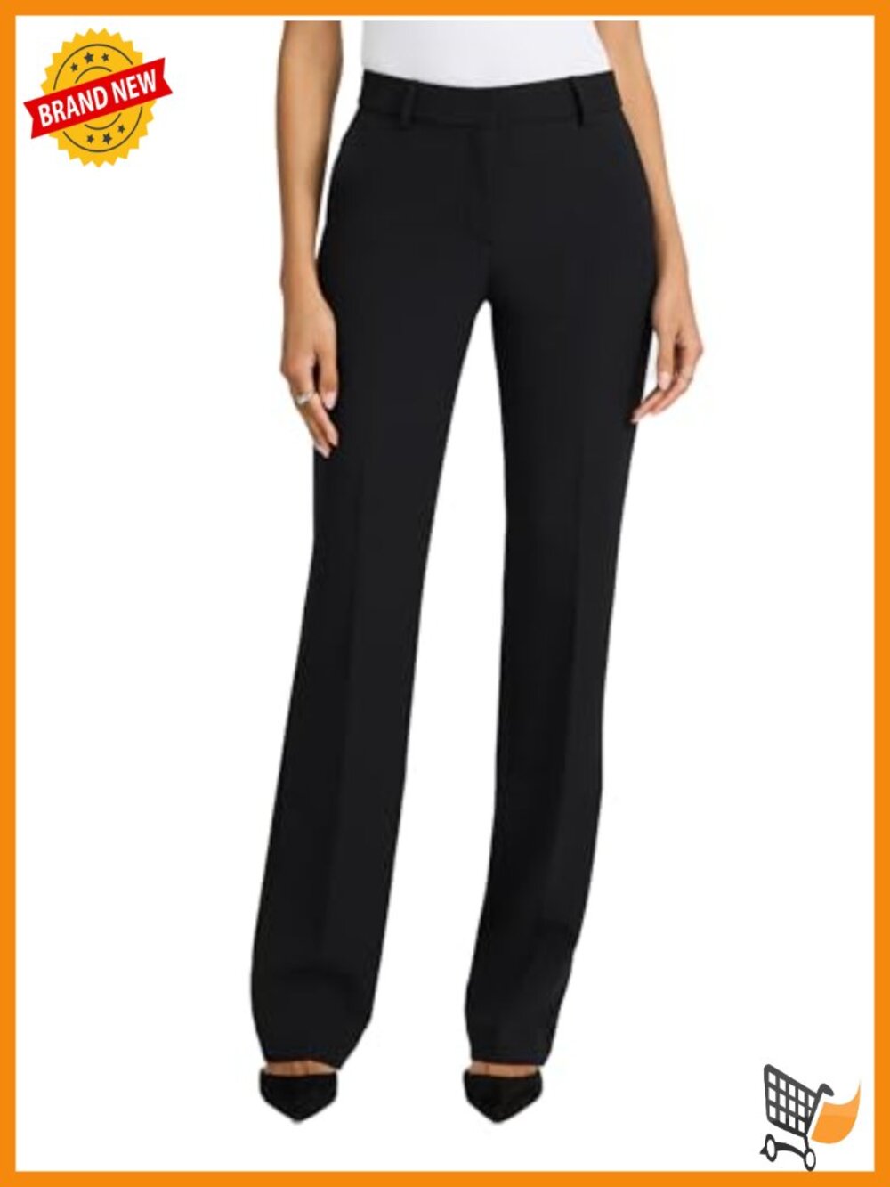 Editor Mid-Rise Bootcut Dress Pants Studio Stretch Twill